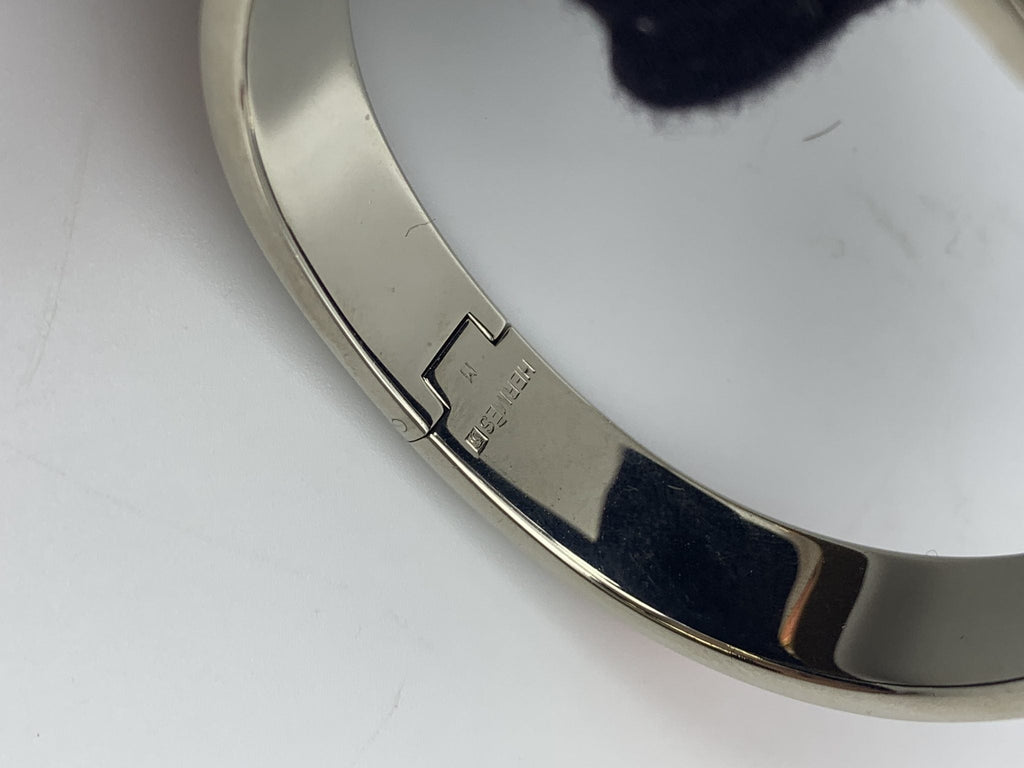 Hermes Clic H Orange Enamel Palladium-Plated Bracelet PM - view 7 - item 0089008
