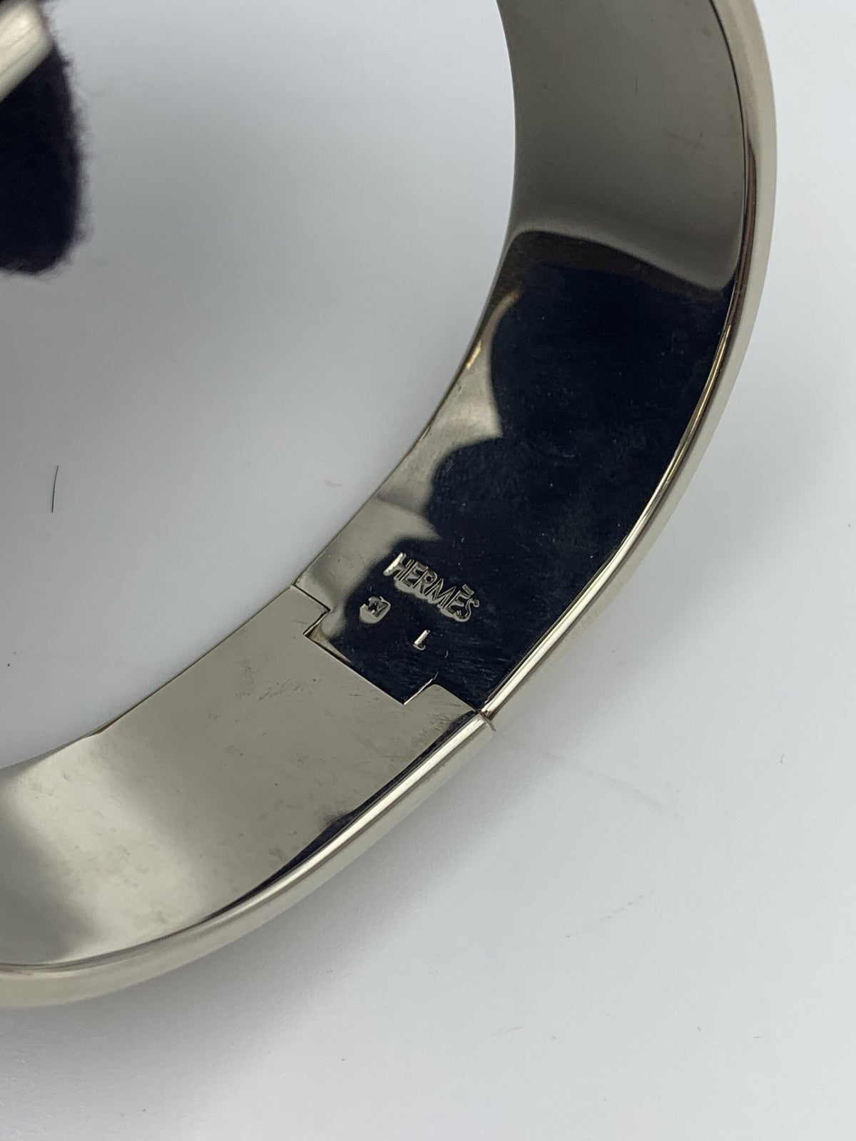 Hermes Clic H Red Enamel Palladium-Plated Bracelet - view 6 - item 0089005
