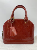 Louis Vuitton Alma BB Red Monogram Vernis Bag - view 1 - item 0073189