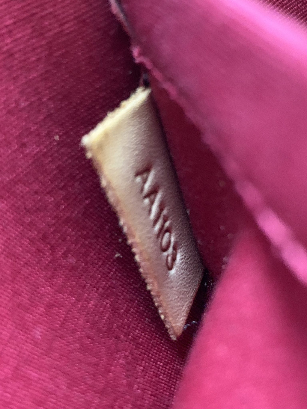 Louis Vuitton Alma BB Red Monogram Vernis Bag - view 9 - item 0073189