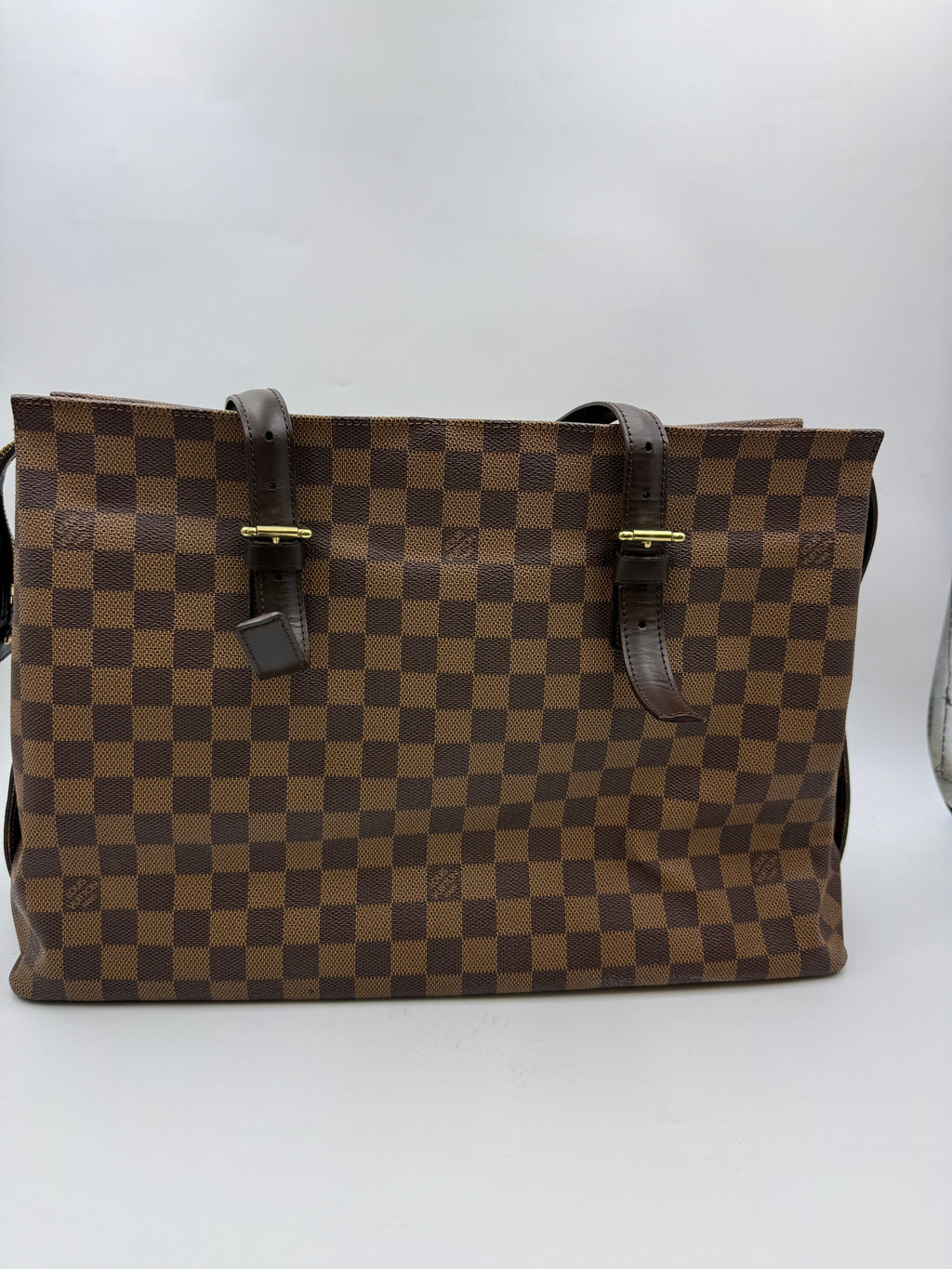 Louis Vuitton Chelsea Tote, Damier Ebene brown, stock 0197207 – front