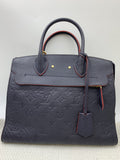 Louis Vuitton Marine Rouge Monogram Empreinte Leather Pont Neuf MM Bag - view 1 - item 0073117