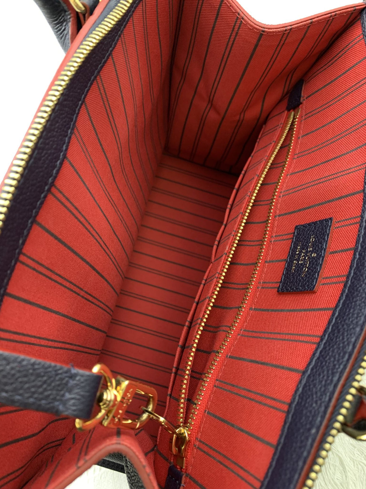 Louis Vuitton Marine Rouge Monogram Empreinte Leather Pont Neuf MM Bag - view 7 - item 0073117