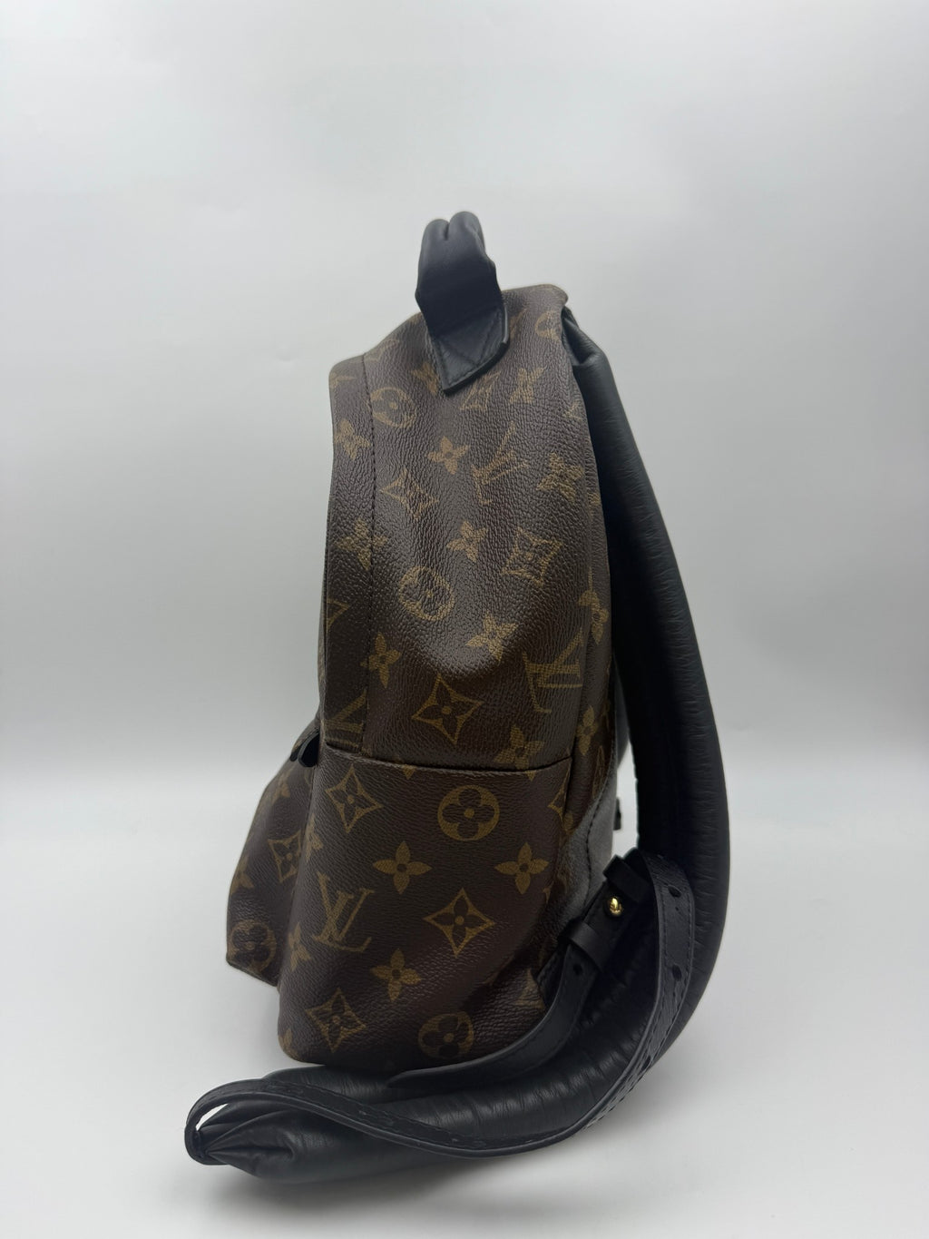 Louis Vuitton Palm Springs Backpack, Monogram brown, stock 0256124 – left side