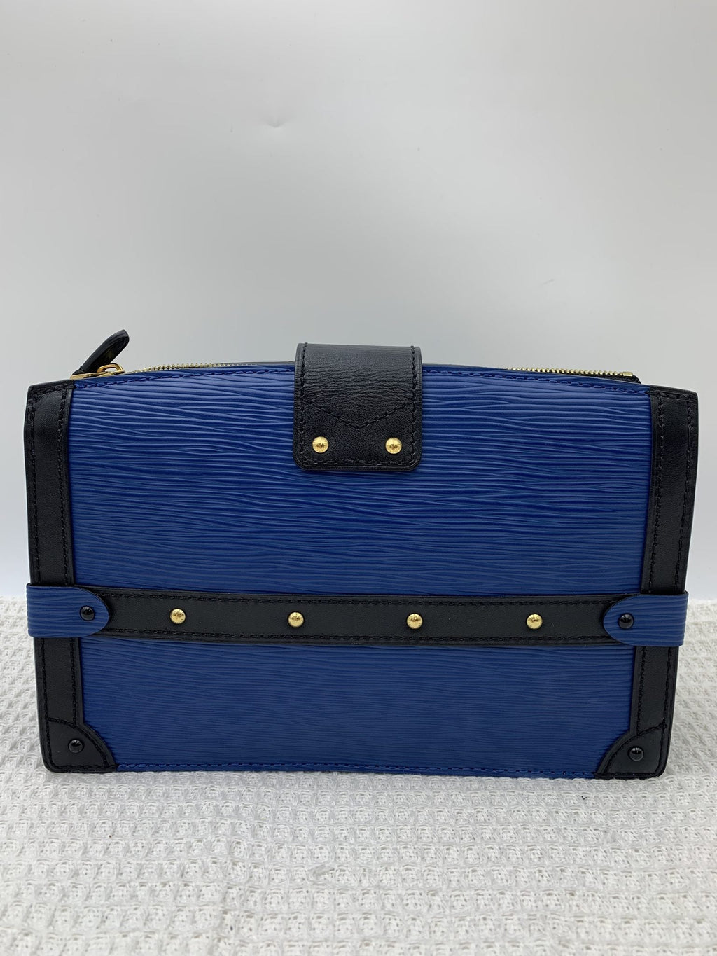 Louis Vuitton Petite Malle Blue Epi Leather Bag - view 2 - item 0256030