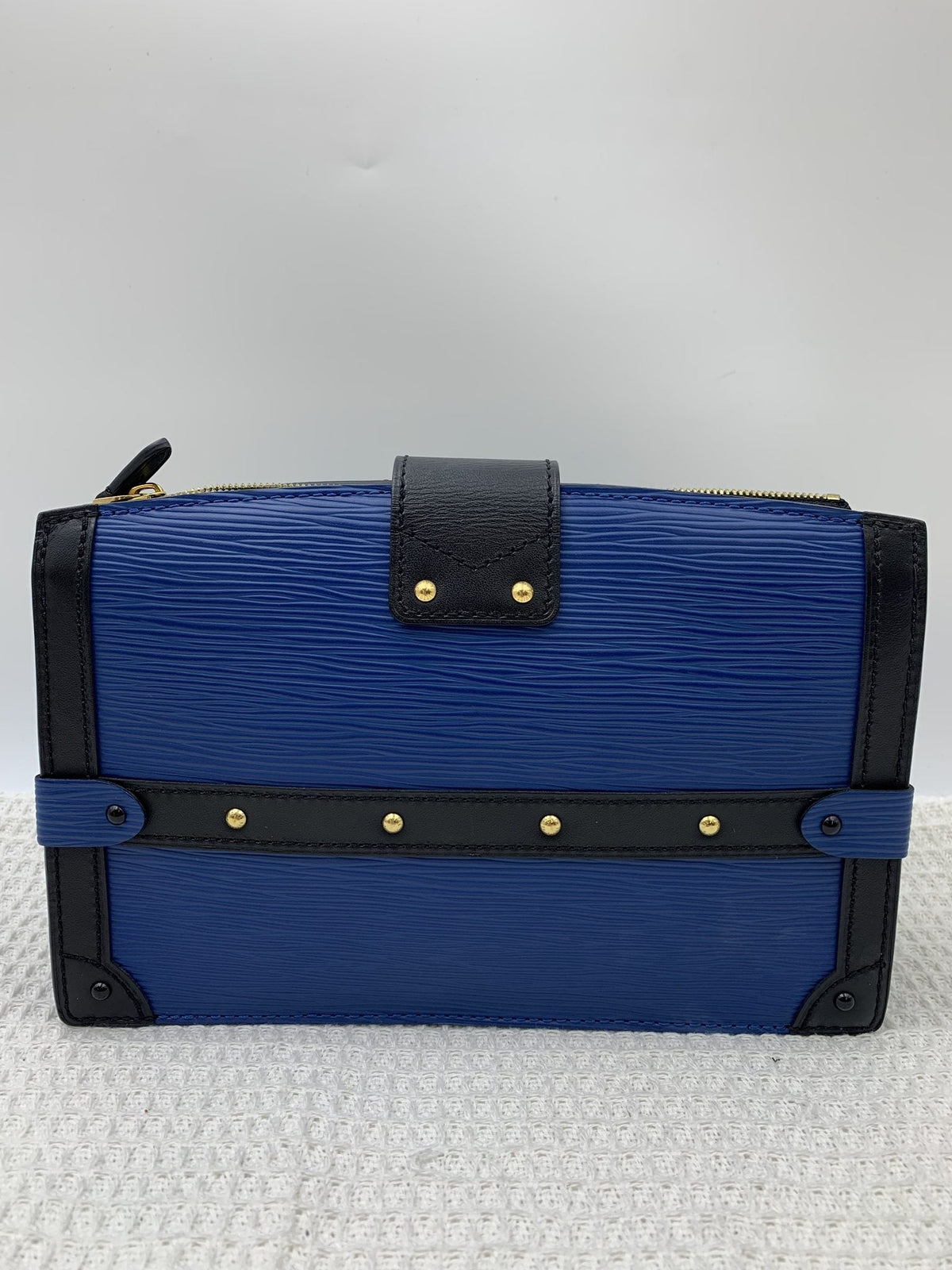 Louis Vuitton Petite Malle Blue Epi Leather Bag - view 2 - item 0256030