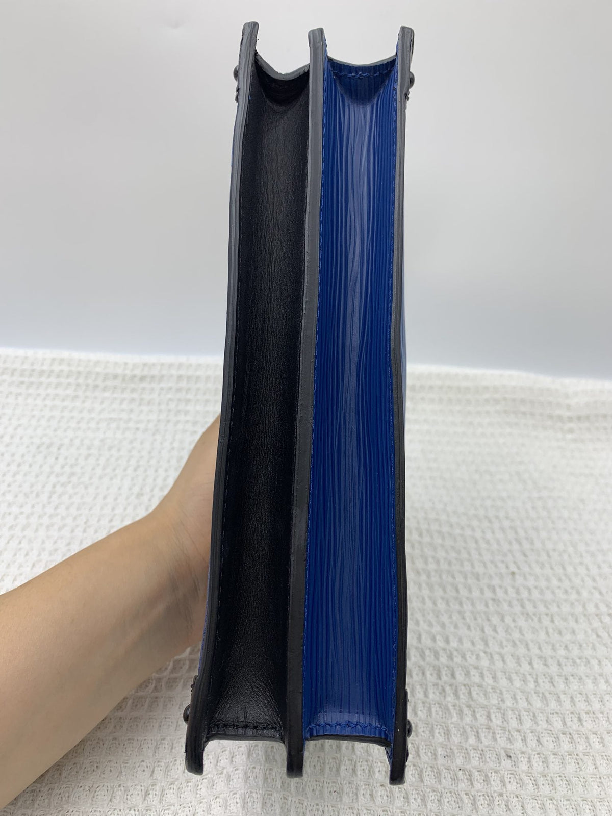 Louis Vuitton Petite Malle Blue Epi Leather Bag - view 6 - item 0256030