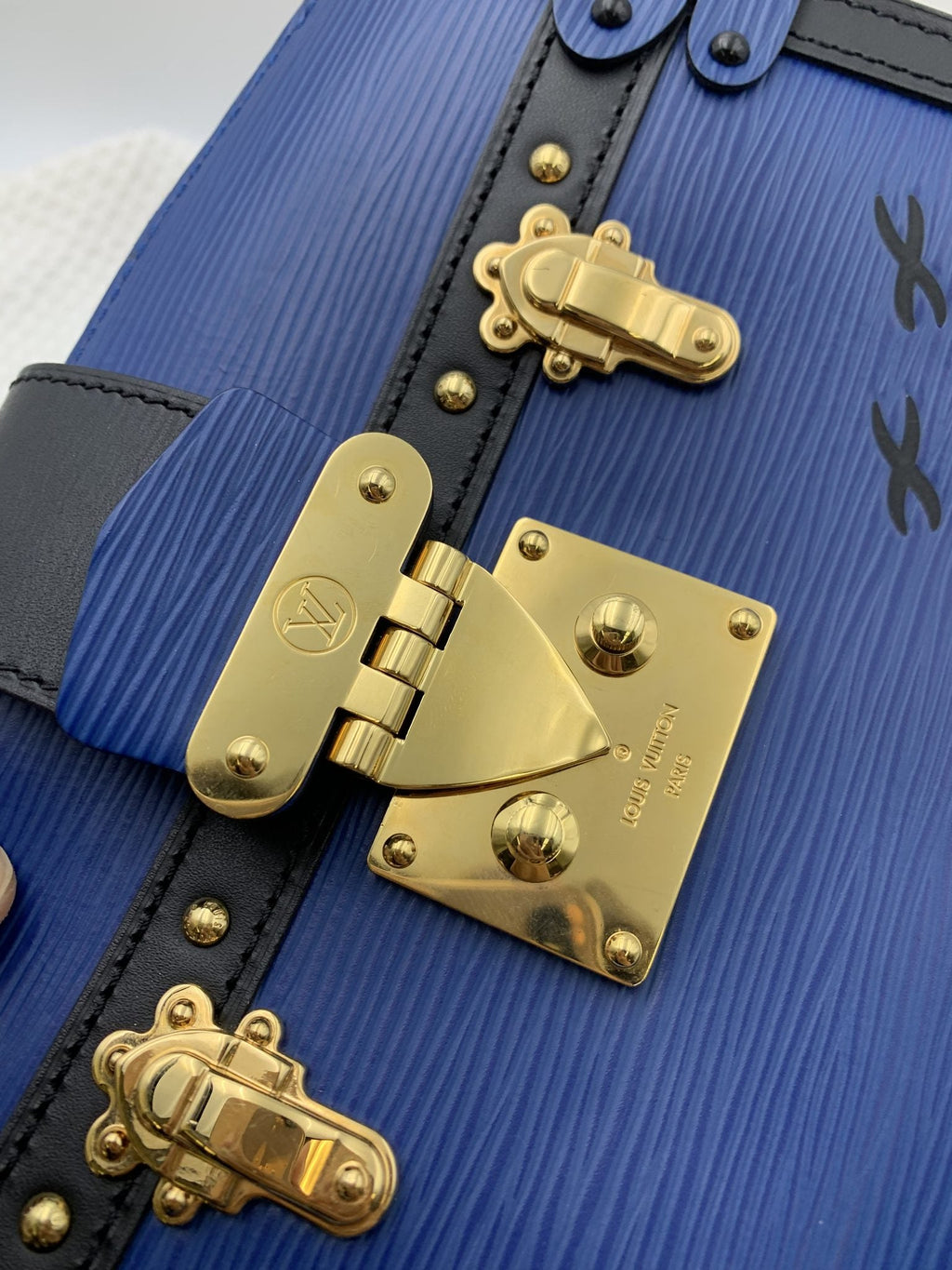 Louis Vuitton Petite Malle Blue Epi Leather Bag - view 7 - item 0256030