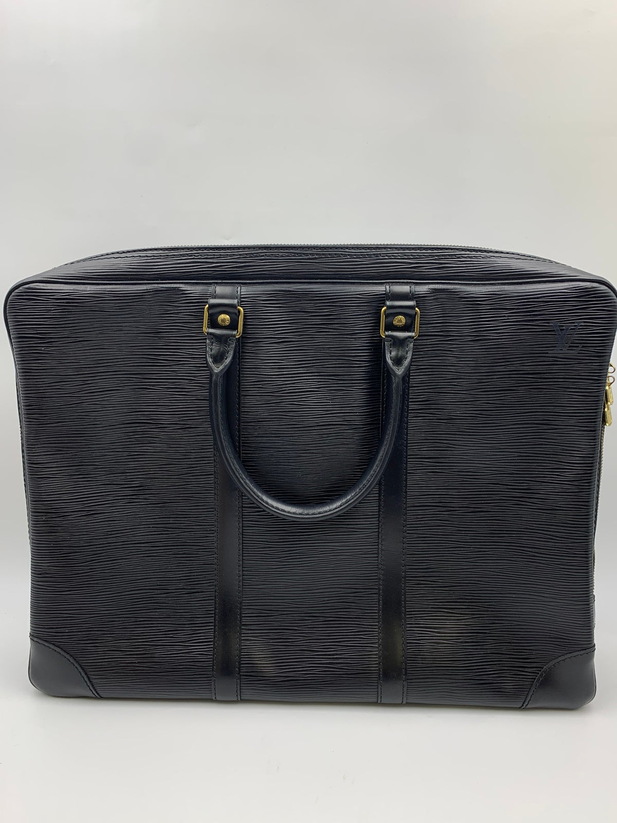 Louis Vuitton Porte-Documents Voyage Briefcase, Black, stock 0197284 – back