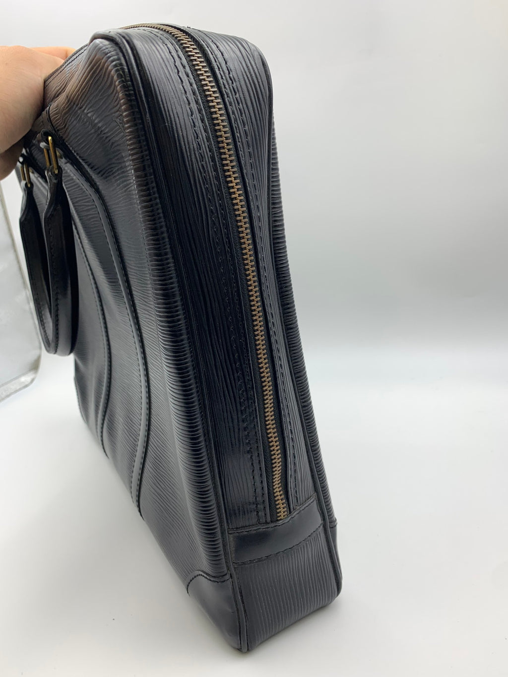 Louis Vuitton Porte-Documents Voyage Briefcase, Black, stock 0197284 – right side