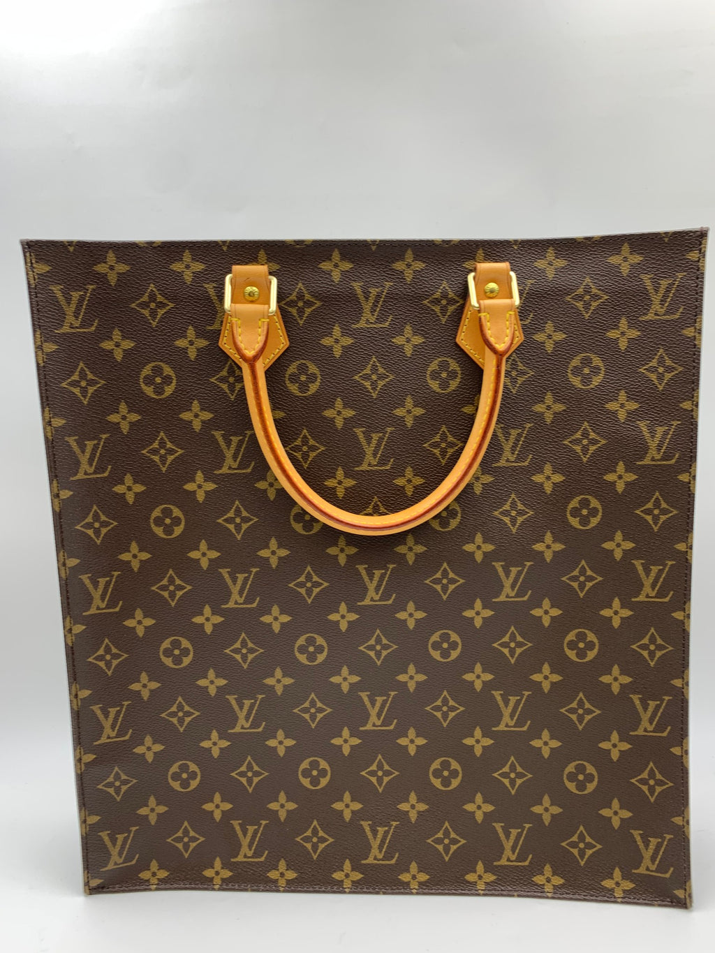 Louis Vuitton Sac Plat Tote, Monogram brown, stock 1103025 – back