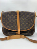 Louis Vuitton Saumur Shoulder Bag, Monogram brown, stock 1103034 – front