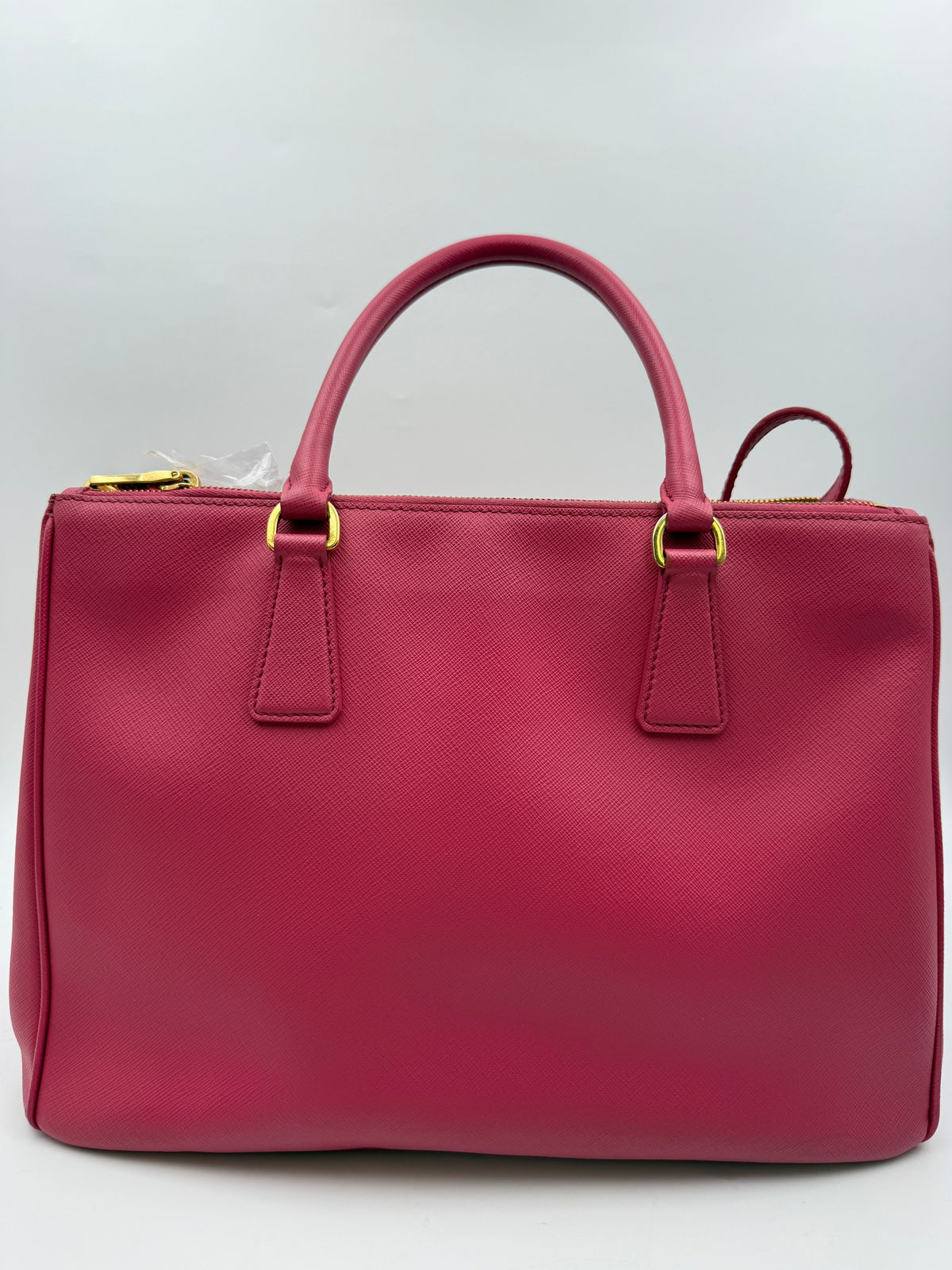 Prada Galleria Double Zip Tote, Pink, stock 0197034 – back