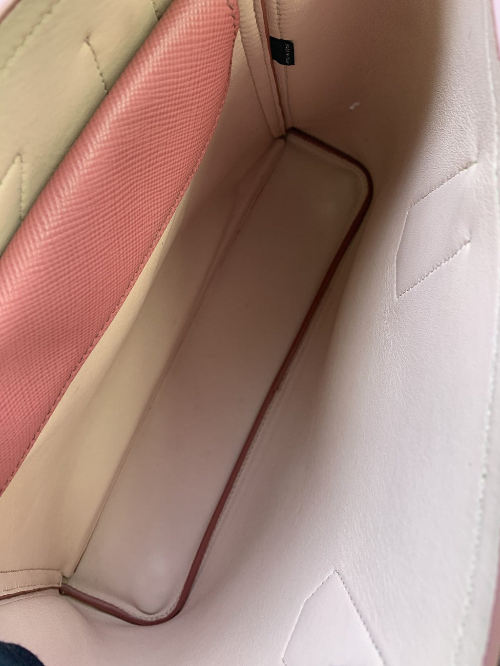Prada Saffiano Cuir Double Tote Pink Leather Bag - view 8 - item 0073101