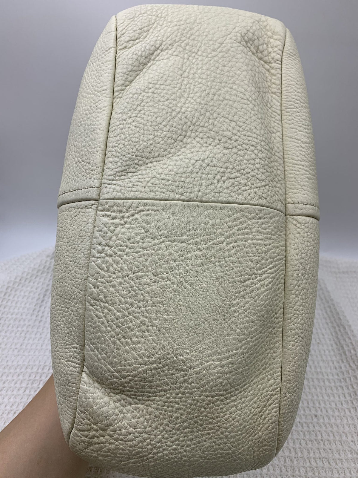 Prada Vitello Daino White Leather Hobo Bag - view 3 - item 0014071