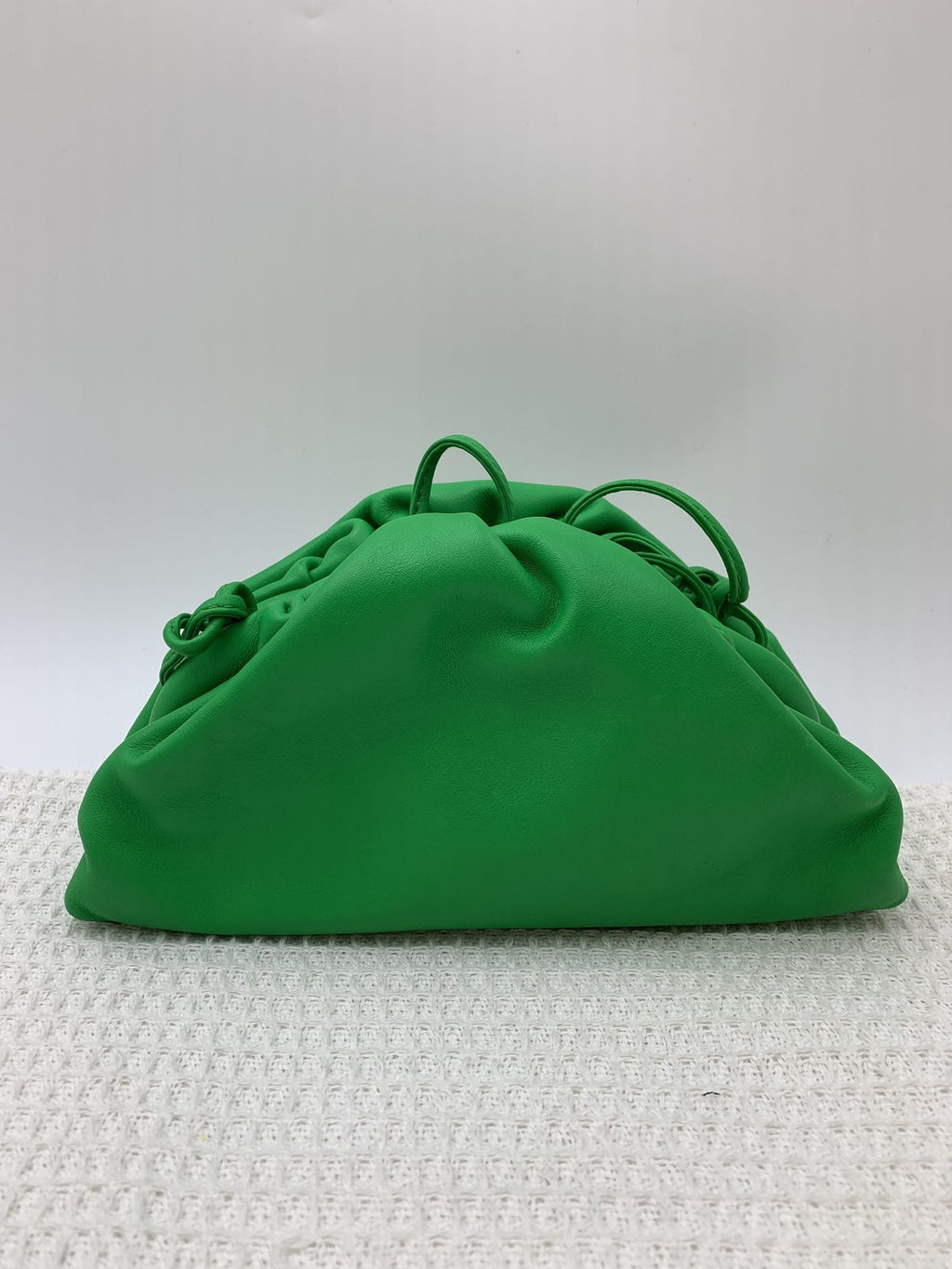 Bottega Veneta The Mini Pouch Green Lambskin Crossbody Bag - view 1 - item 0073237