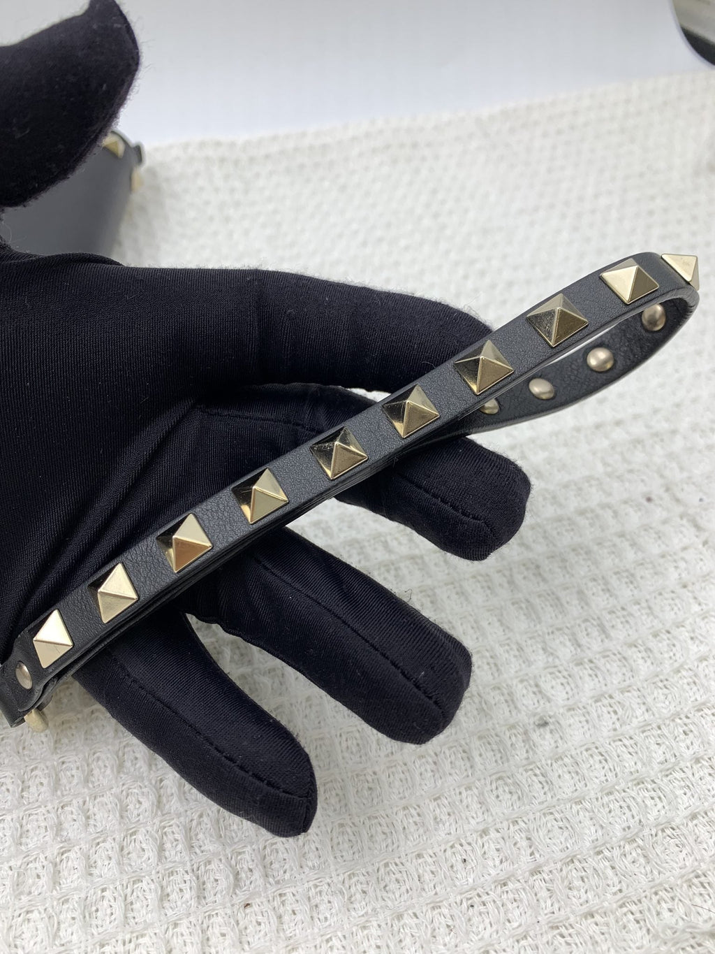 Valentino Garavani Rockstud Black Leather Wristlet Wallet - view 6 - item 0256139