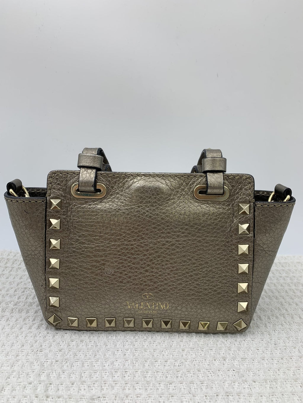 Valentino Garavani Rockstud Metallic Leather Mini Tote - view 2 - item 0137041