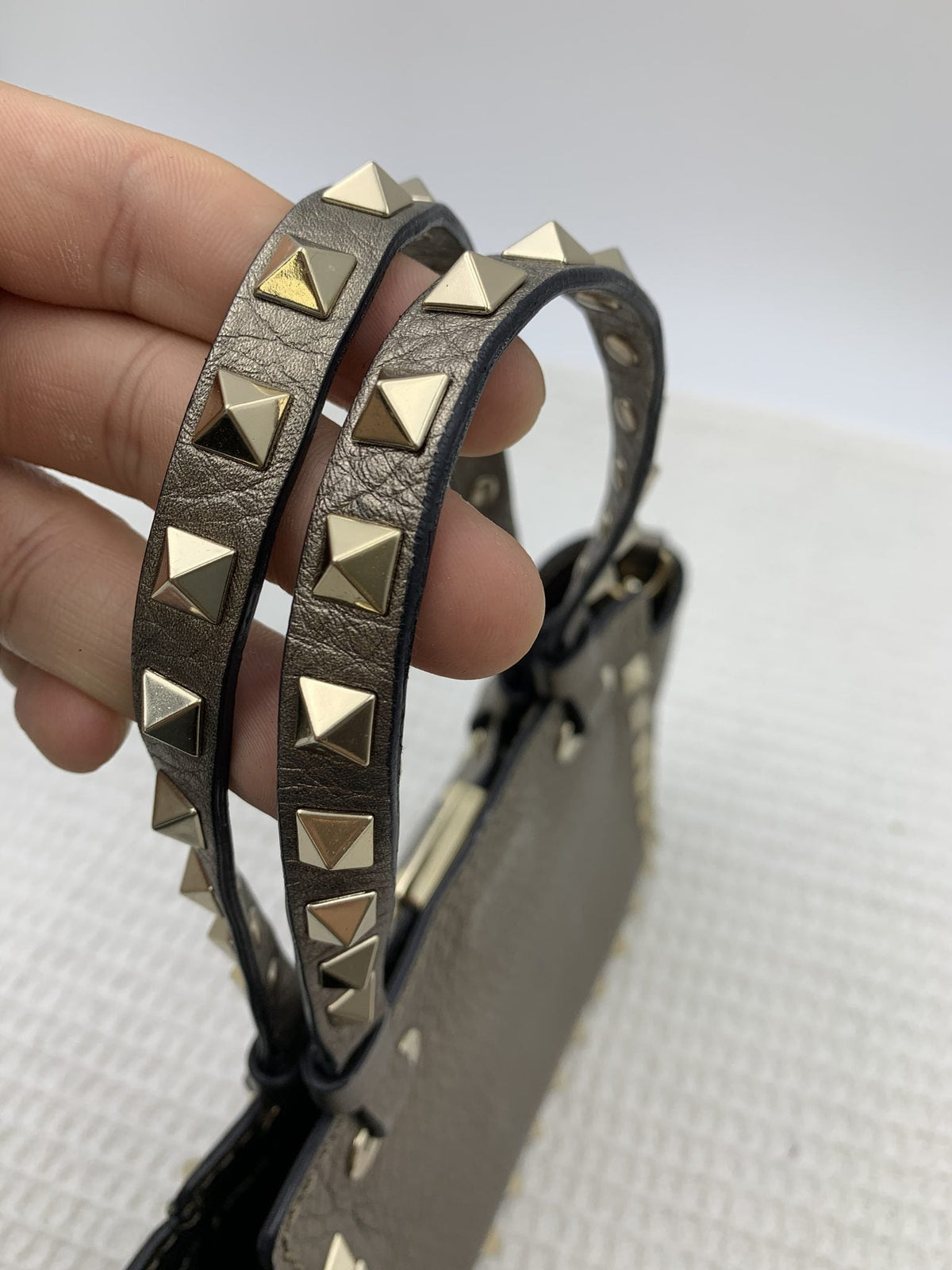 Valentino Garavani Rockstud Metallic Leather Mini Tote - view 6 - item 0137041